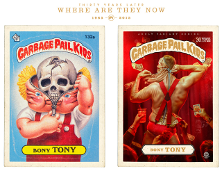 Illustration for article titled Artists reimagine Garbage Pail Kids as grown up and disgusting adults